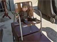 childs lawn chair & Poor Pitiful Pearl doll