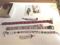 Native American beaded belt and braclets