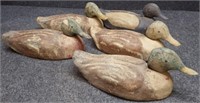 (5) Paper Mache Composition Duck Hunting Decoys