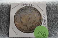 1890-cc Morgan Silver Dollar