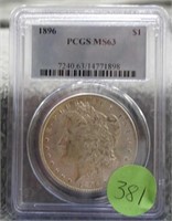 1896 PCGS MS63 Morgan Silver Dollar