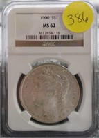 1900 NGC MS62 Morgan Silver Dollar