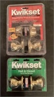 NEW Kwikset entry knob & deadbolt and closet knob
