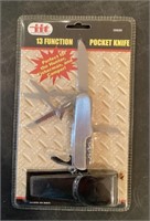 NEW 13-function pocket knife