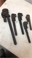 Pipe Wrenches Set of 5