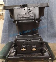 Cast iron Estate railroad cook stove