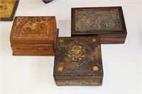 Small Wooden Box with Tavern and Musical Scene o