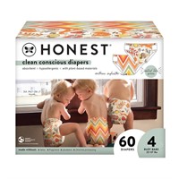 $30  Honest Co. Disposable Diapers Size 4 - 60ct