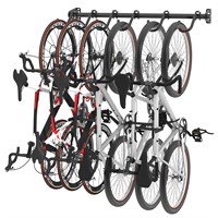 FLEXIMOUNTS 6-Bike Storage Rack for Garage, Heavy-