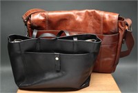 Fossil Messenger Bag & Vince Camuto Purse- Leather