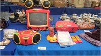 DISNEY COLLECTIBLE RED AND ORANGE ELECTRONICS