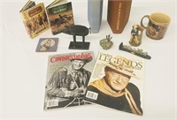 box of John Wayne items