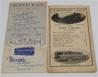 Various Bus Line Timetables
