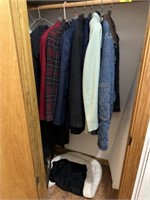 Jackets (S/M) and misc in closet
