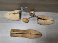 (3) Wood Shoe Forms