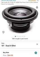 Subwoofer (Open Box, Untested)