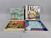 Vintage Stay Alive & Ring Toss Boxed Games