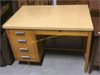 Maple base desk with laminate top