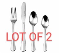 LOT OF 2 SETS Mainstays Mcallen 16-Piece Flatware