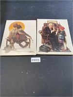 Norman Rockwell Prints still in plastic