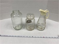 Vintage glass jars