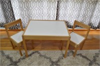 Child's Table IKEA 19" x 25" w 2 Chairs