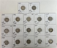 (17) MERCURY DIMES