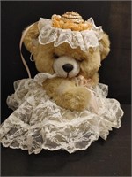 1989 Wedding/Spring Stuffed Bear Lace Outfit