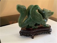 Jade carved dragon, as is