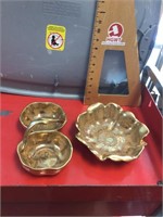 Pair of Stangl Granada Gold bowls