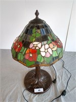 Tiffany Style Vintage Stained Glass Lamp