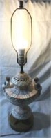 Vintage Lamp with Two Children  Works!