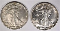 1944 & 1944-S WALKING LIBERTY HALF DOLLARS