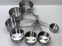 STAINLESS STEEL MEASURING SET FROM 1/4 CUT TO 2