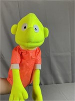 Yellow Hand Puppet with Orange Shirt