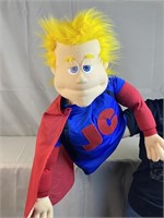 White Skin Yellow Hair JC with Cape Hand Puppet