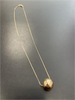 14 KT Chain with Ball Pendant