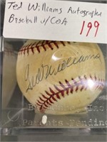 Ted Williams Autographed Baseball w/ COA