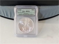 2002 silver eagle ICG MS - 70
