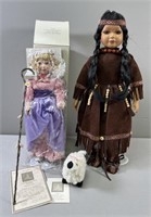 Native American Doll & Avon Storytime Doll-Little