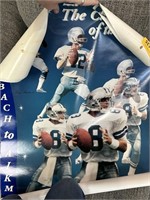 LOT OF 3 DALLAS COWBOYS POSTERS STAUBACH TO AIKMAN