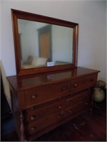 CHERRY DRESSER W/MIRROR