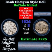 Buffalo Nickel Shotgun Roll in Old Bank Style 'Bel