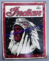 Indian Motorcycle Sign 12x16 in