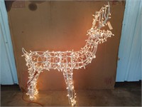 Illuminated reindeer yard decor, works 57x48