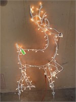 Illuminated reindeer yard decor, works 56x28