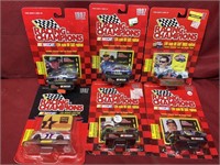 6 NIB 1:64 Scale NASCAR DIE-CAST