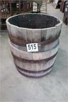 (2) Half Barrel Planters (BUYER RESPONSIBLE FOR