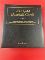 22KT GOLD BASEBALL CARDS SET INCOMPLETE