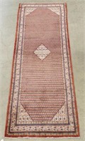 HAND-TIED PERSIAN ARDABIL FLOOR RUNNER 10'7" X 3'5